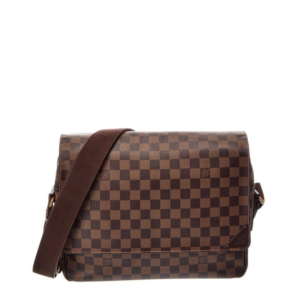 Louis Vuitton Brown Damier Ebene Shelton Mm (Authentic Pre-Loved)
